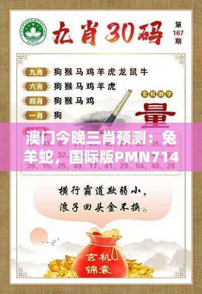 澳门今晚三肖预测:兔羊蛇,国际版PMN714.9深度解析策略