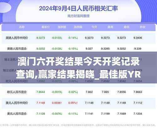 澳门六开奖结果今天开奖记录查询,赢家结果揭晓_最佳版YRG370.1
