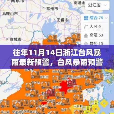 浙江台风暴雨预警纪实,挑战与应对的纪实,历年11月14日最新动态