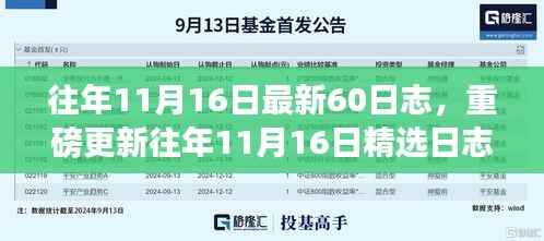 精选往年日志集结,解锁全新日志记录,回顾往年11月16日的精彩瞬间