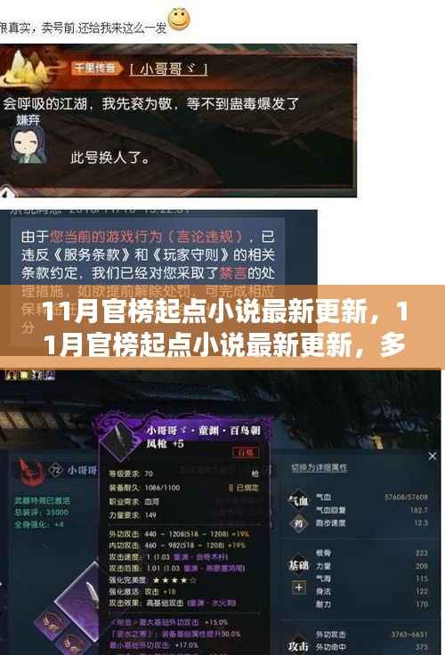 11月官榜起点小说最新更新,多维度探讨其深远影响与价值