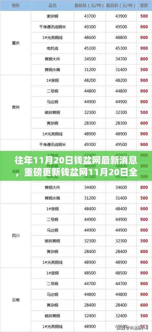 钱盆网全新升级重磅来袭,科技重塑金融,智能生活体验前所未有,11月20日最新消息揭秘