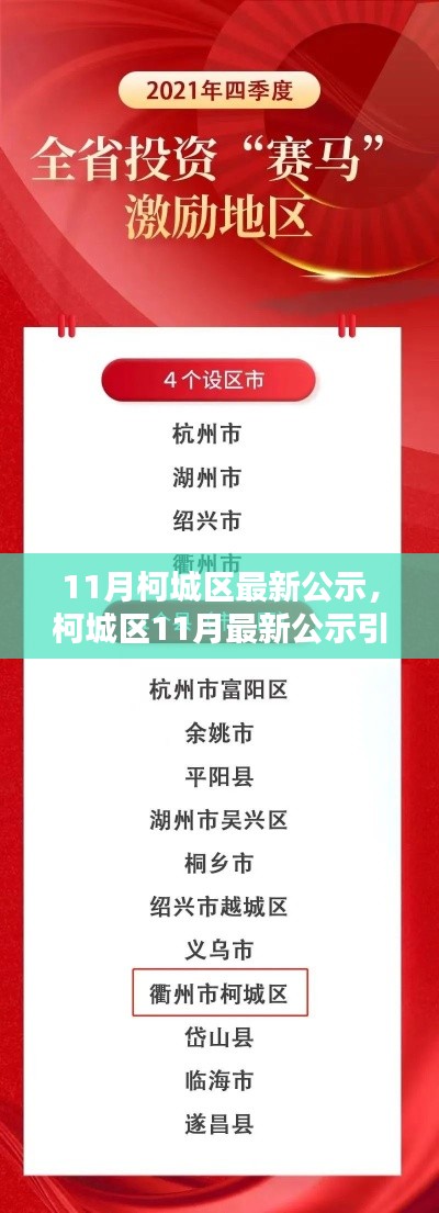 柯城区最新公示引发热议,个人观点和阐述