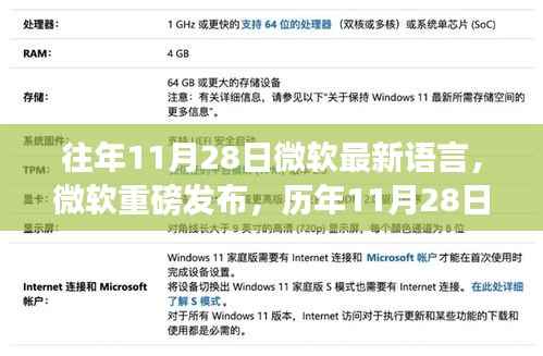 微软语言技术革新深度解析,历年11月28日重磅发布最新语言成果回顾