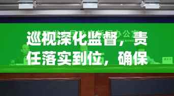 巡视深化监督,责任落实到位,确保履职尽责