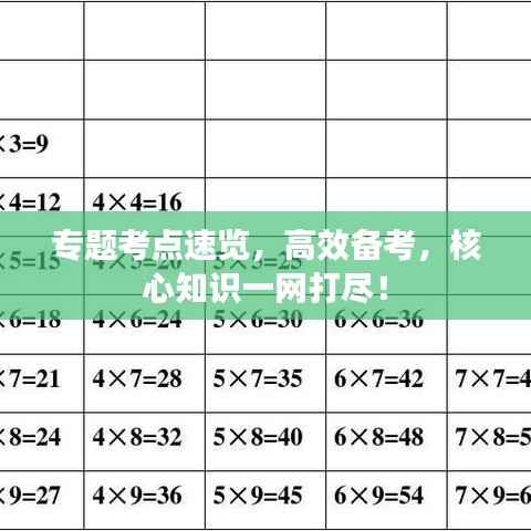 专题考点速览,高效备考,核心知识一网打尽!