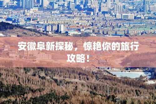 安徽阜新探秘,惊艳你的旅行攻略!