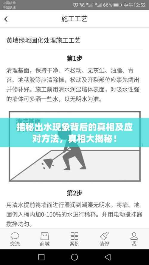 揭秘出水现象背后的真相及应对方法,真相大揭秘!
